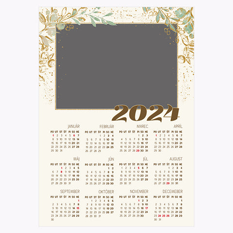 kalendár 2024 šablóna 