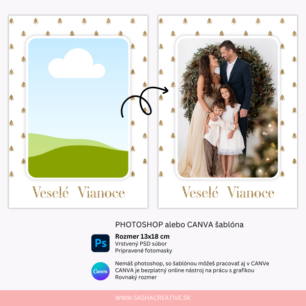 Vianočný fotorámik | Simple