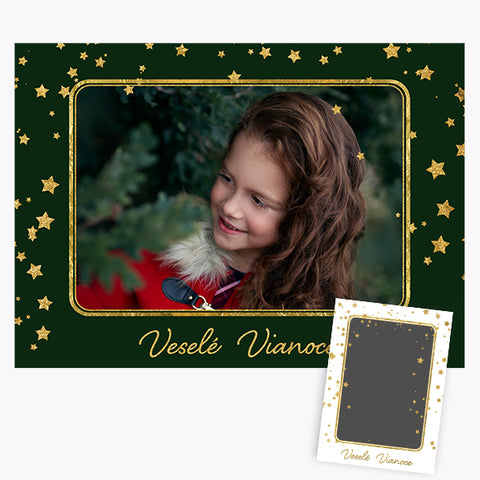 Vianočná pohľadnica s fotografiou
