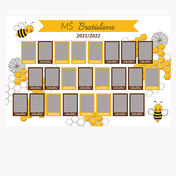 Tablo škôlka včielky